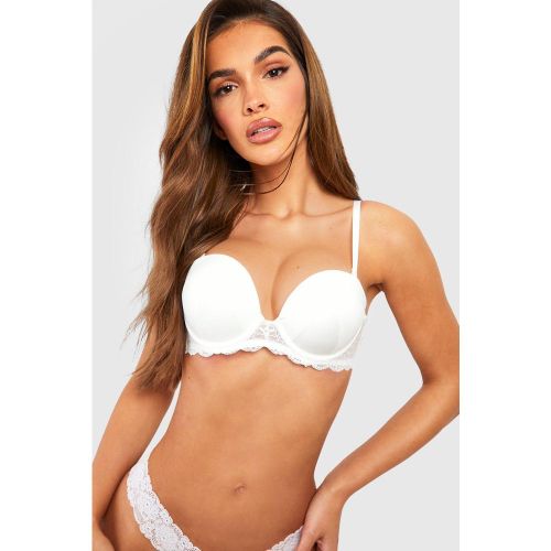 Soutien-Gorge Super Push-Up Satiné Sans Bretelles - - 38C - boohoo - Modalova