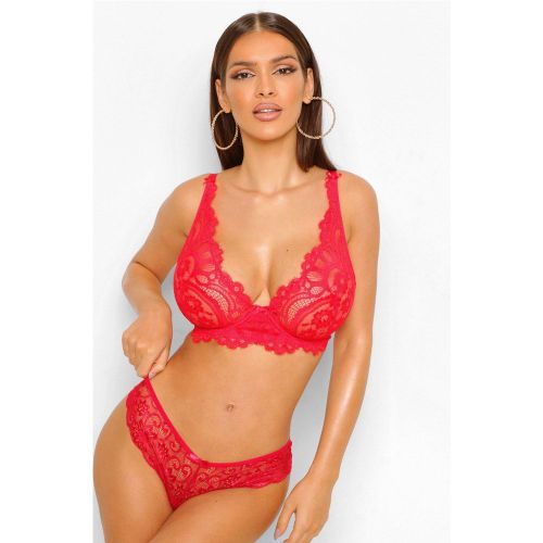 Soutien-Gorge Push-Up En Dentelle - - 34E - boohoo - Modalova