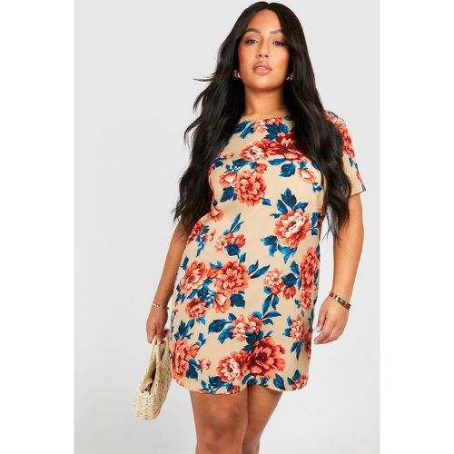 Grande Taille - Robe Droite À Motif Fleuri - - boohoo - Modalova