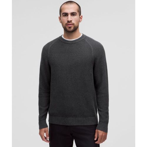 – Pull col rond en maille texturées – Noir – Taille L - lululemon - Modalova