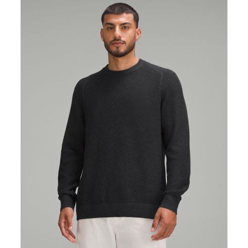 – Pull col rond en maille texturées – Noir – Taille M - lululemon - Modalova