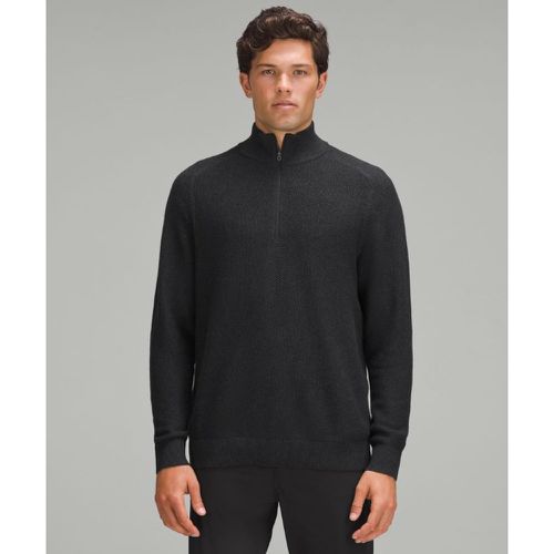 – Pull demi-zippé en maille texturées – Noir – Taille XS - lululemon - Modalova