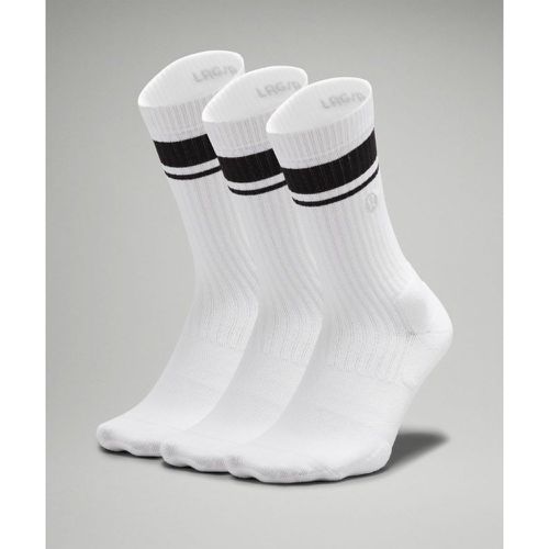 – Chaussettes Daily Stride Comfort es Lot de 3s – Blanc/Noir – Taille L - lululemon - Modalova