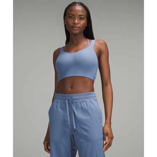 – Soutien-gorge long Like a Cloud Maintien léger, bonnets D et DDs – Bleu – Taille 14 - lululemon - Modalova