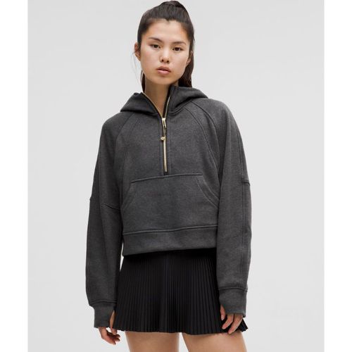 – Sweat à capuche Scuba Oversized demi-zippé Plushs – Noir/ – Taille M/L - lululemon - Modalova