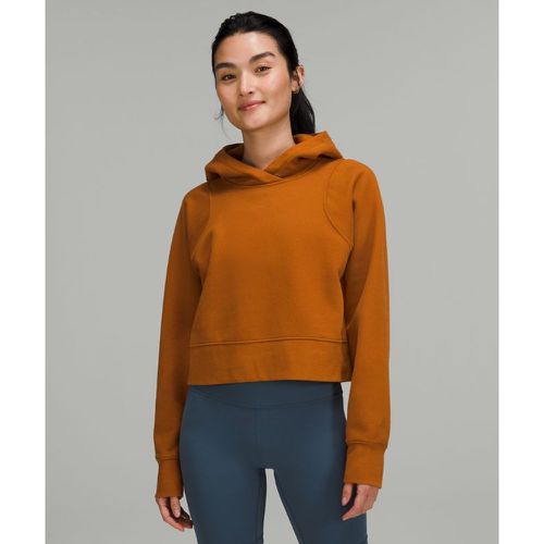 – Sweat à capuche court Loungefuls – Brun/Orange – Taille 12 - lululemon - Modalova