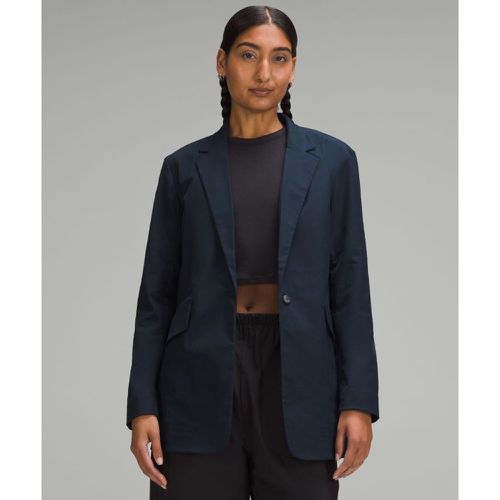 – Blazer en sergé à coupe décontractées – Bleu – Taille XS - lululemon - Modalova