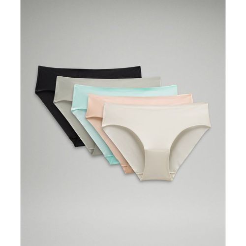 – Culotte bikini InvisiWear taille mi-haute Lot de 5s – Noir/Gris/Vert – Taille M - lululemon - Modalova