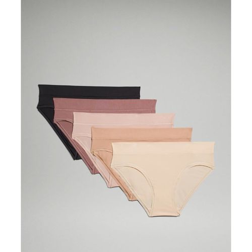 – Culotte bikini UnderEase taille mi-haute Lot de 5s – Noir/Pastel – Taille 2XL - lululemon - Modalova