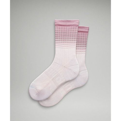 – Chaussettes mi-mollet Power Strides – Blanc – Taille L - lululemon - Modalova