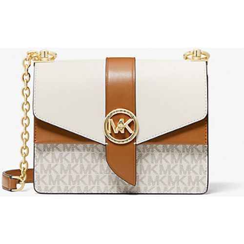 MK Petit sac à bandoulière Greenwich en cuir saffiano à couleurs contrastées avec logo - / - Michael Kors - MICHAEL Michael Kors - Modalova