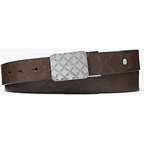 MK Ceinture réversible en cuir en relief à logo Empire - - Michael Kors - Michael Kors Mens - Modalova