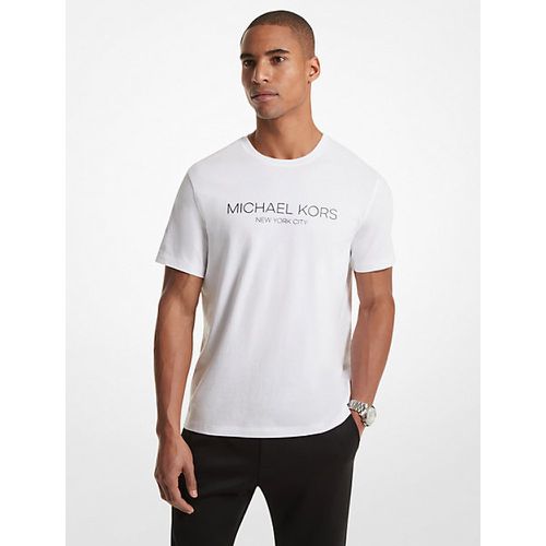 MK T-shirt en coton imprimé avec logo - - Michael Kors - Michael Kors Mens - Modalova