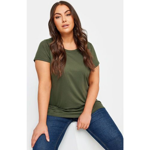 Top Olive En Jersey , Grande Taille & Courbes - Yours - Modalova