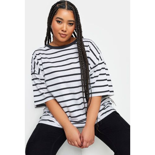 Tshirt Clair Oversize À Rayures, Grande Taille & Courbes - Yours - Modalova