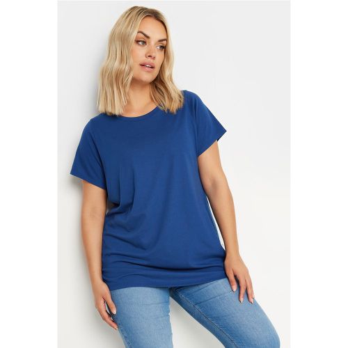 Curve Blue Short Sleeve Tshirt, Grande Taille & Courbes - Yours - Modalova