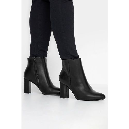 Limited Collection Black Heeled Ankle Boots In Extra Wide eee Fit - Yours - Modalova