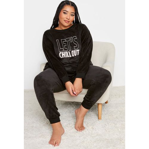 Ensemble Loungewear Polaire 'Let's Chill' , Grande Taille & Courbes - Yours - Modalova