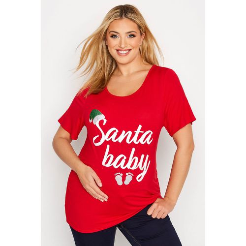 Maternity Tshirt De Noël 'Santa Baby' - Bump It Up - Modalova