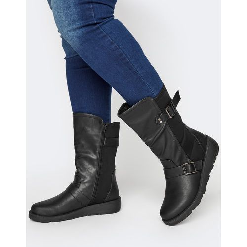 Bottes Imitation Cuir Boucles Pieds Extra Larges eee - Yours - Modalova