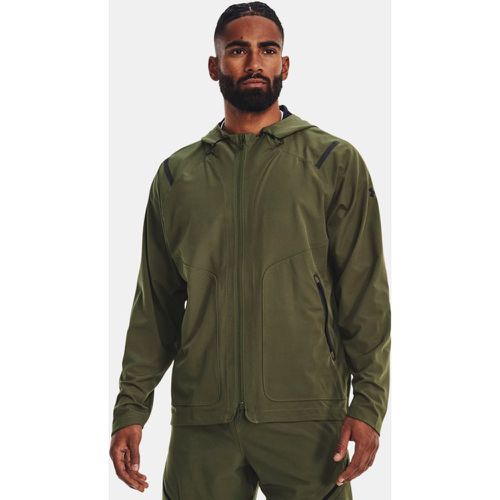Under Armour Veste Coupe-Vent Homme - UA Stretch Woven - Marine Od  Green/Black