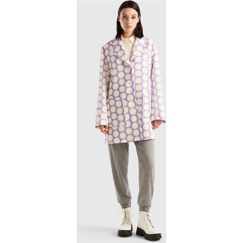 Benetton, Manteau Avec Motif À Pois, taille L, Lilas - United Colors of Benetton - Modalova