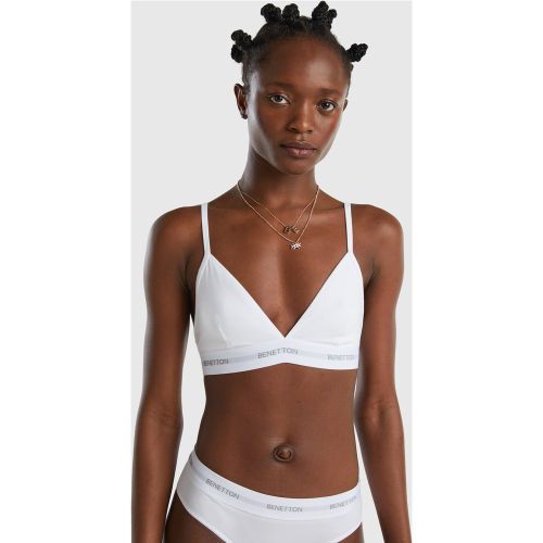 Benetton, Soutien-gorge Triangle Blanc, taille 100, Blanc - United Colors of Benetton - Modalova