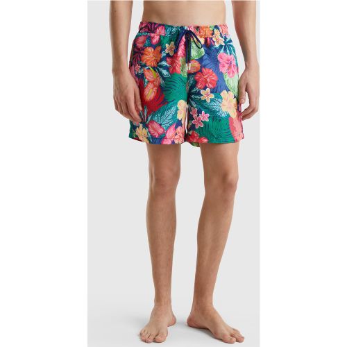 Benetton, Boxer De Bain À Motif Floral, taille L, Multicolore - United Colors of Benetton - Modalova