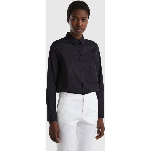 Benetton, Chemise En Coton Léger, taille S, Noir - United Colors of Benetton - Modalova