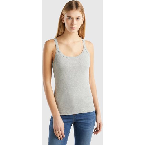 Benetton, Débardeur Gris Clair En Pur Coton, taille L, Gris Clair - United Colors of Benetton - Modalova