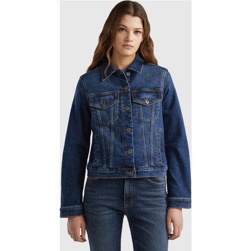 Benetton, Blouson Rider En Jeans, taille L, Bleu Foncé - United Colors of Benetton - Modalova