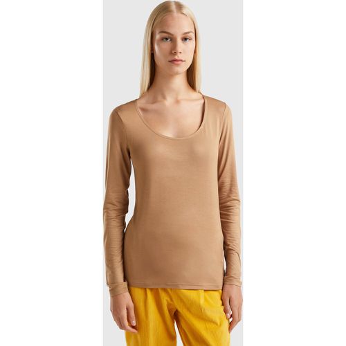 Benetton, T-shirt En Viscose Durable Stretch, taille M, - United Colors of Benetton - Modalova