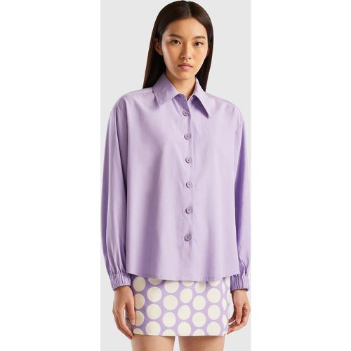 Benetton, Chemise En Mélange De Viscose Et De Lin, taille L, Lilas - United Colors of Benetton - Modalova