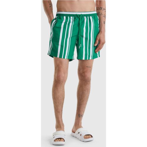 Benetton, Boxer De Bain Vert Rayé, taille L, Vert - United Colors of Benetton - Modalova
