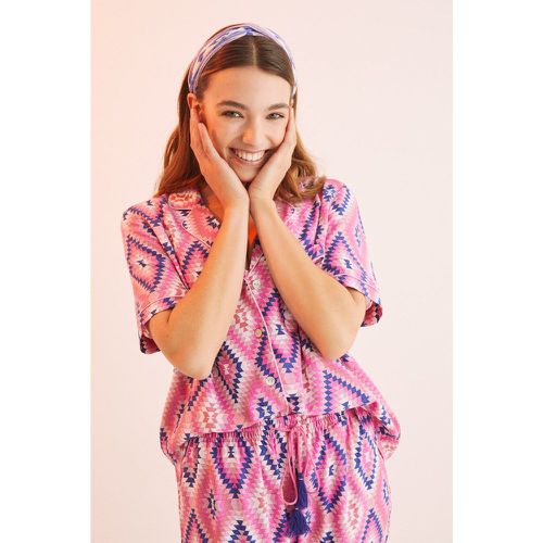 Pyjama chemise imprimé ethnique - Women'secret - Modalova
