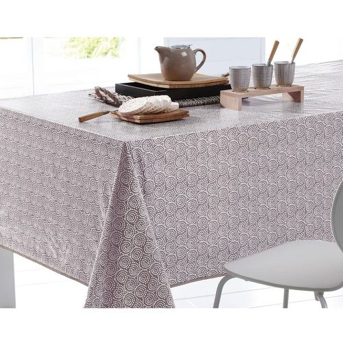 Toile cirée motif porcelaine - Taupe - Becquet - Modalova