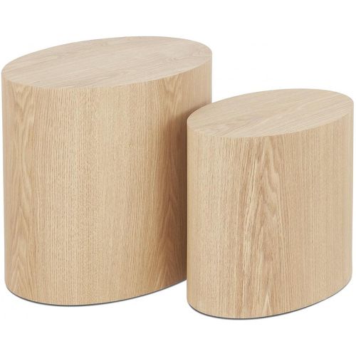 Lot de 2 Tables Basses Ovales CARL - 3S. x Home - Modalova