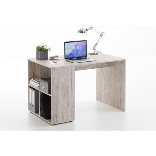 Bureau avec étagère chêne sable AKI - 3S. x Home - Modalova