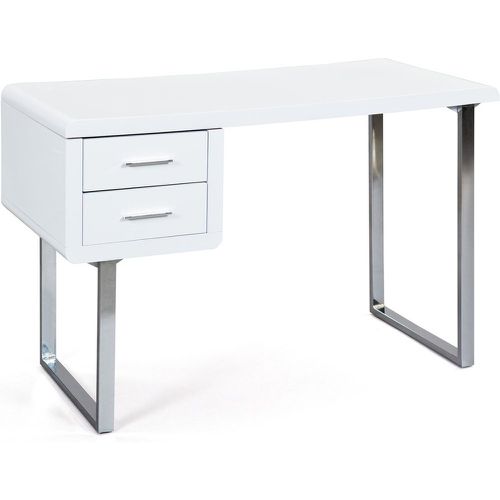 Table Bureau 2 tiroirs blanc HENRY - 3S. x Home - Modalova