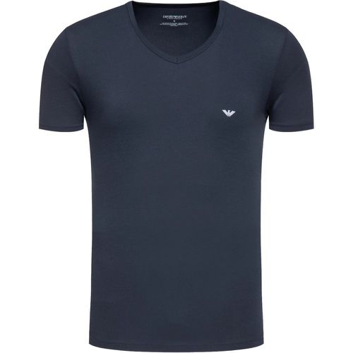 Emporio Armani T-shirt col V Bleu - Emporio Armani Underwear - Modalova
