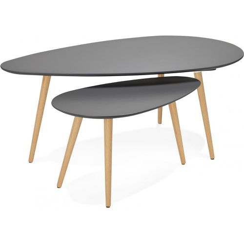 Ensemble de deux tables gigognes scandinaves grises VERA - 3S. x Home - Modalova