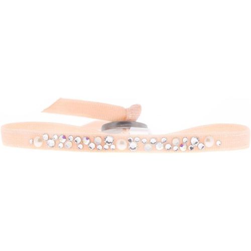 Bracelet A41162 - Bracelet Tissu Rose Cristaux Swarovski - Les Interchangeables - Modalova