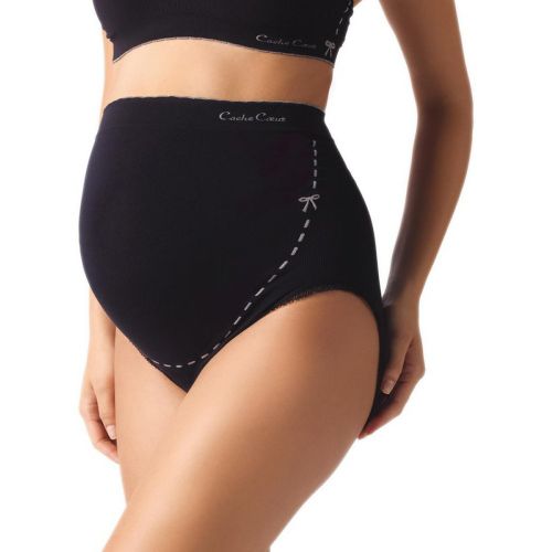 Culotte de grossesse taille haute - noir - Cache Coeur - Modalova