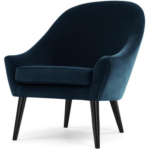 Fauteuil Velours Bleu KIRUNA - 3S. x Home - Modalova