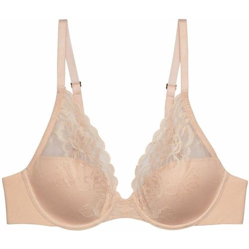 Soutien-gorge plongeant armatures bretelles interchangeables - Rose en nylon - Natori - Modalova