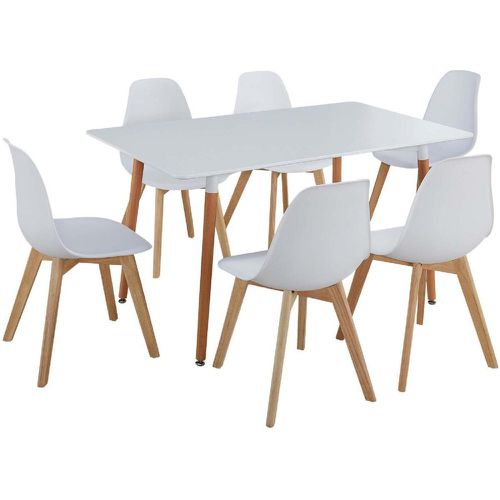 Ensemble Chaise + Table en bois MARIO - 3S. x Home - Modalova