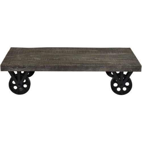 Table Basse plateaux en bois et Pieds Métal avec roulettes - 3S. x Home - Modalova