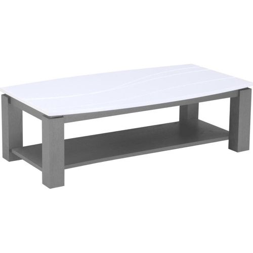 Table basse en bois avec double plateau OCEANIA et Blanc - 3S. x Home - Modalova