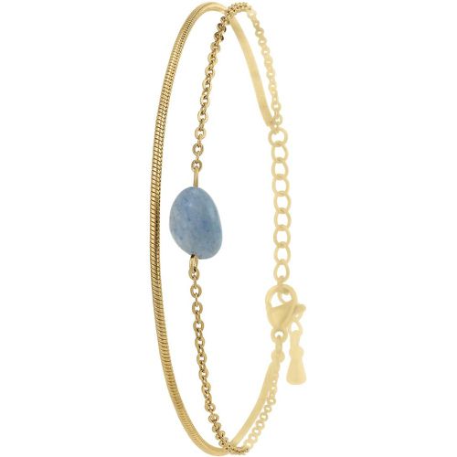 Bracelet So Charm - B4272-DORE-SODALITE - Bracelet Mode Doré - So Charm Bijoux - Modalova