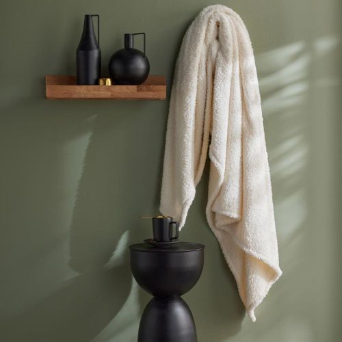 Plaid Teddy en Polyester 130 x 180 MATCHA + MOKA Creme - Today - Modalova